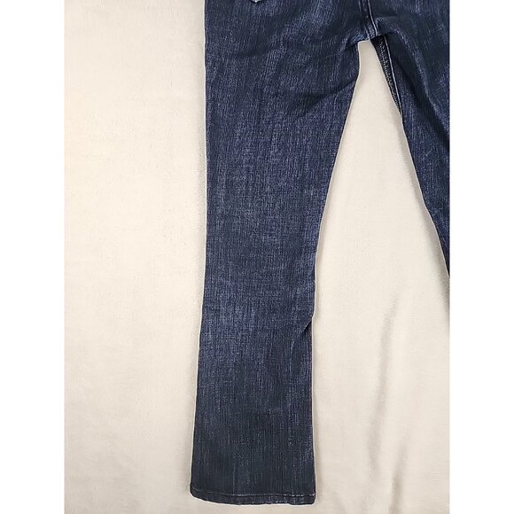 Vintage Guess Jeans Womens Boot Cut Blue Denim Purple Button size 26 Y2K - Picture 8 of 12